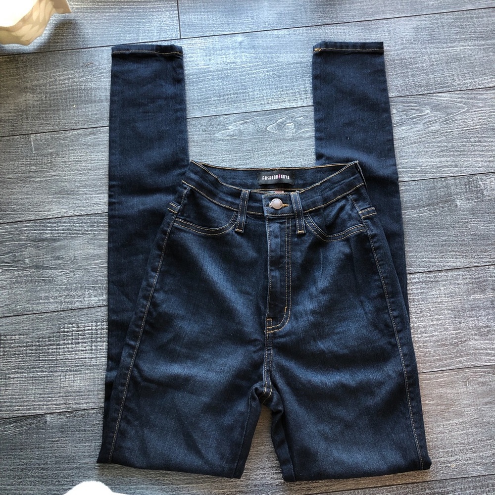 High rise jeans